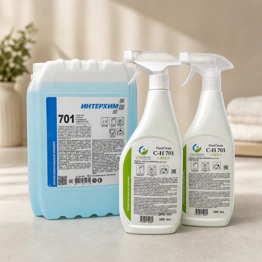 Средства Интерхим 701 и NeoClean C-H 701 Green